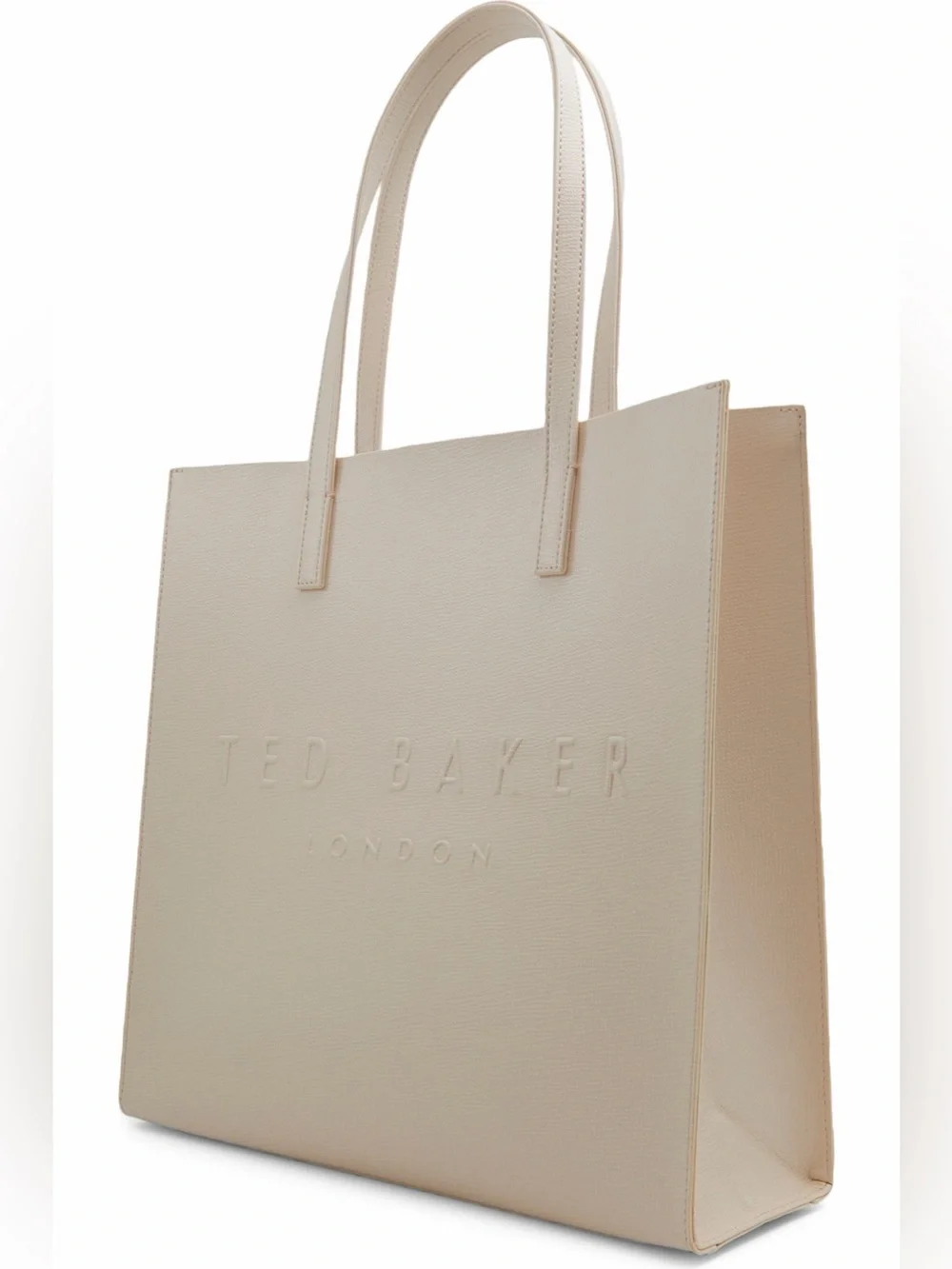 Ted Baker London Cream Embossed Logo Tote